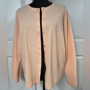 Jenny Button-Up Cable Knit Detail Cardigan